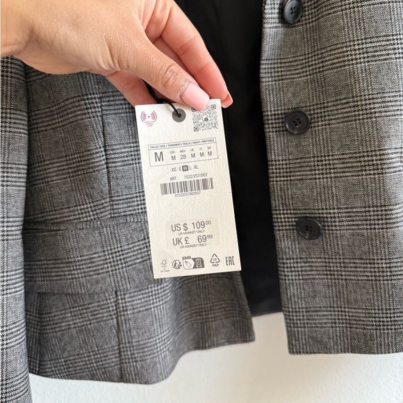 NWT Zara Cropped Blazer - Picture 3 of 6